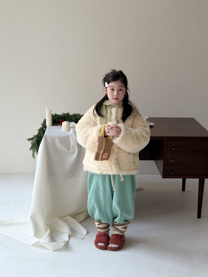 フリースダッフルジャケット ファーフリース トグルボタン アウター【mh0011865】