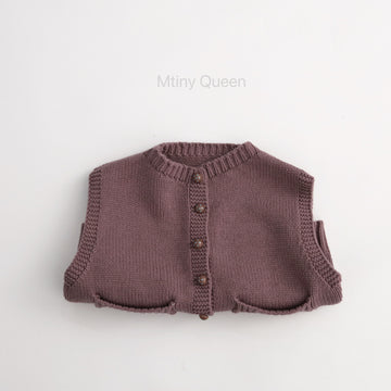 Cotton Knit Button Vest コットン ニット ベスト【mh0012509】