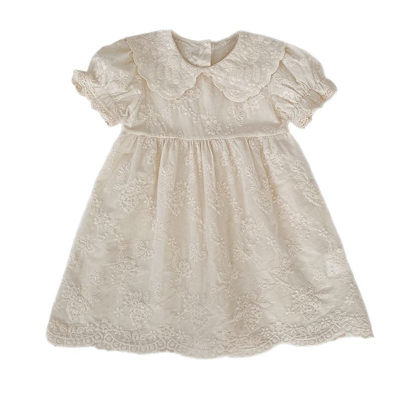 Embroidered Puff Sleeve Romper And Dress 刺繍 パフスリーブ ロンパース ワンピース【mh0013166】