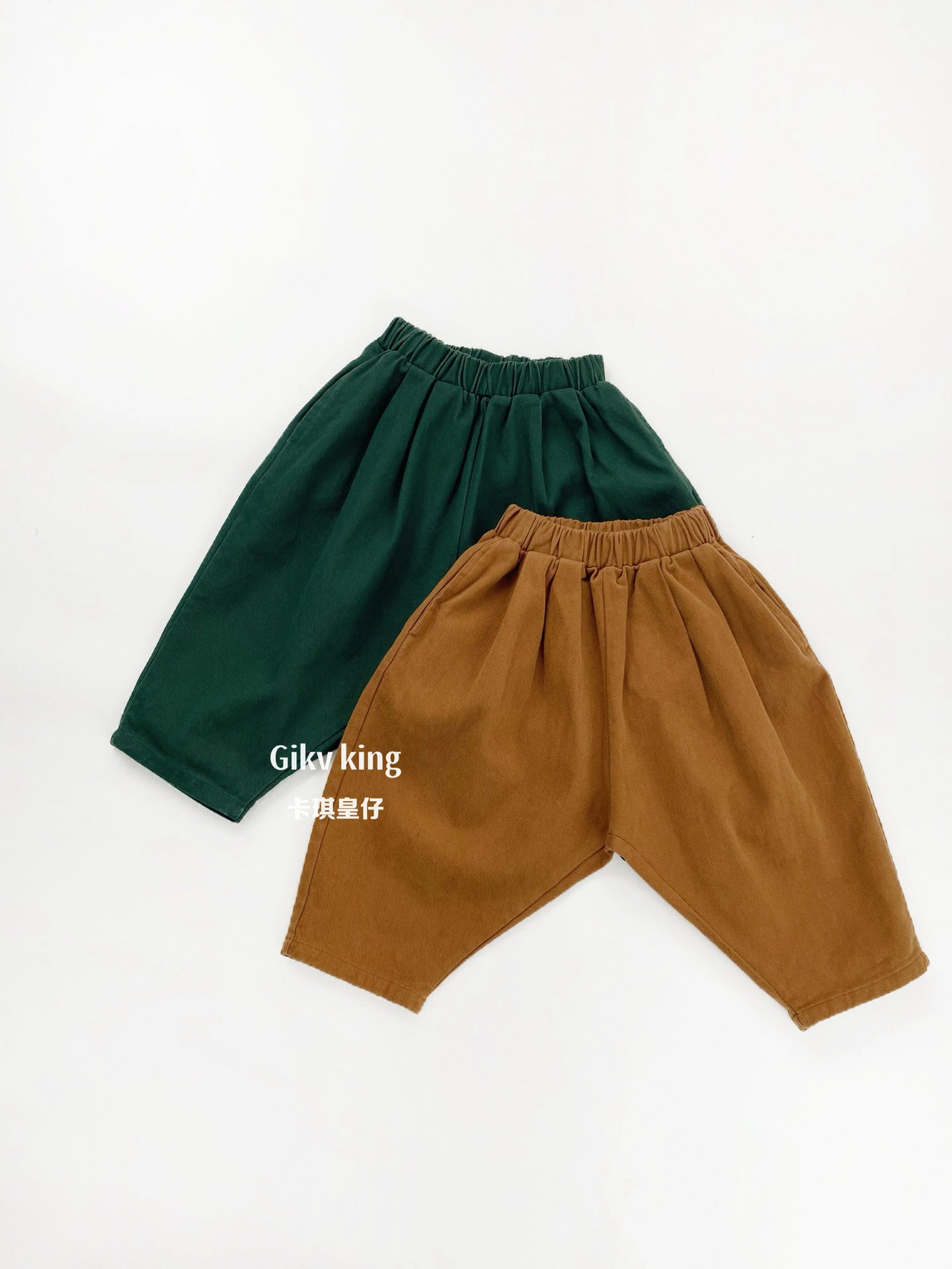 Woven Cotton Elastic Waist Balloon Pants 【mh0012568】