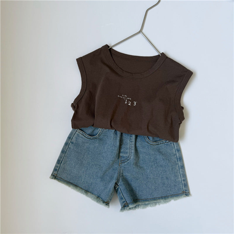 Fringed Raw Hem Denim Shorts フリンジ デニムショートパンツ【mh0013643】