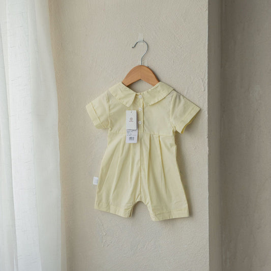 Rabbit Embroidered Cotton Romper ウサギ ロンパース【mh0012616】