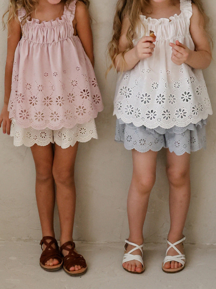 Lace Embroidered Shorts 刺繍 レースショートパンツ【mh0012979】
