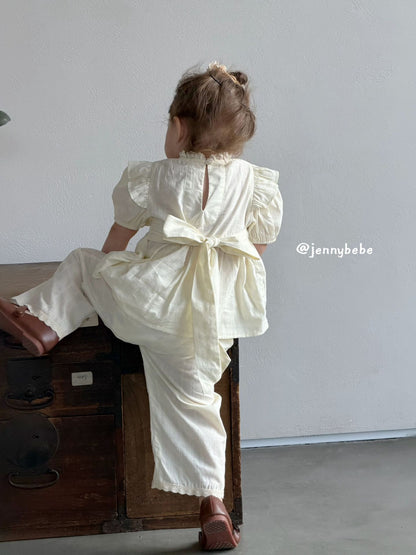 Puff Sleeve Top and Pants Set [mh0012533]