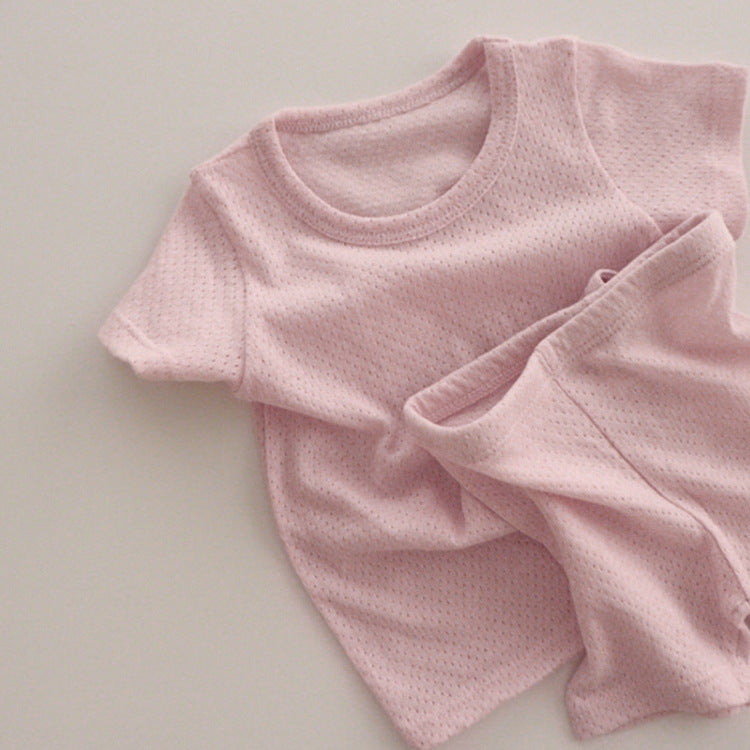 Mesh Cotton Short Set 半袖 パジャマ セット【mh0012607】