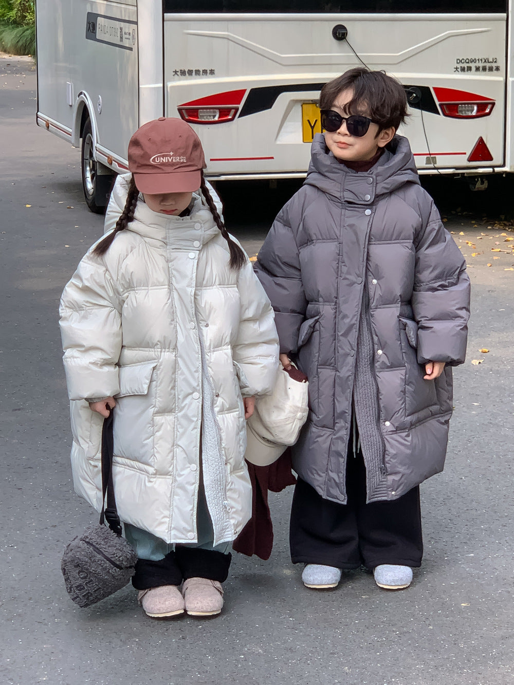 ダウンジャケット ロングコート フーディベンチコート【mh0011653】