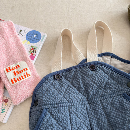 キルトサロペットオーバーオール 防寒 サスペンダーパンツ【mh0011910】