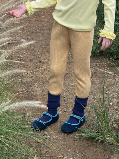 リブレギンスパンツ 厚手 シンプル ベーシック【mh0011760】