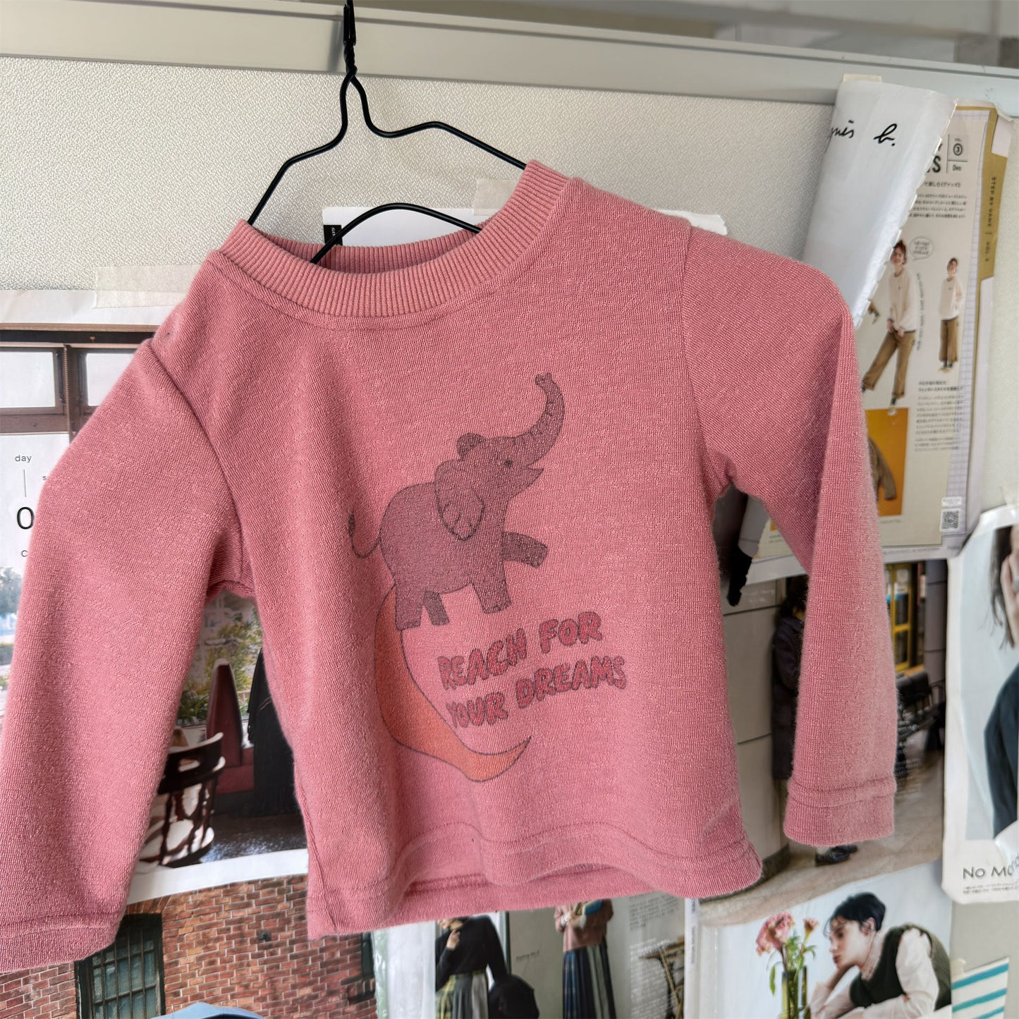 Kids Elephant Print Long Sleeve T-shirt [mh0014054]
