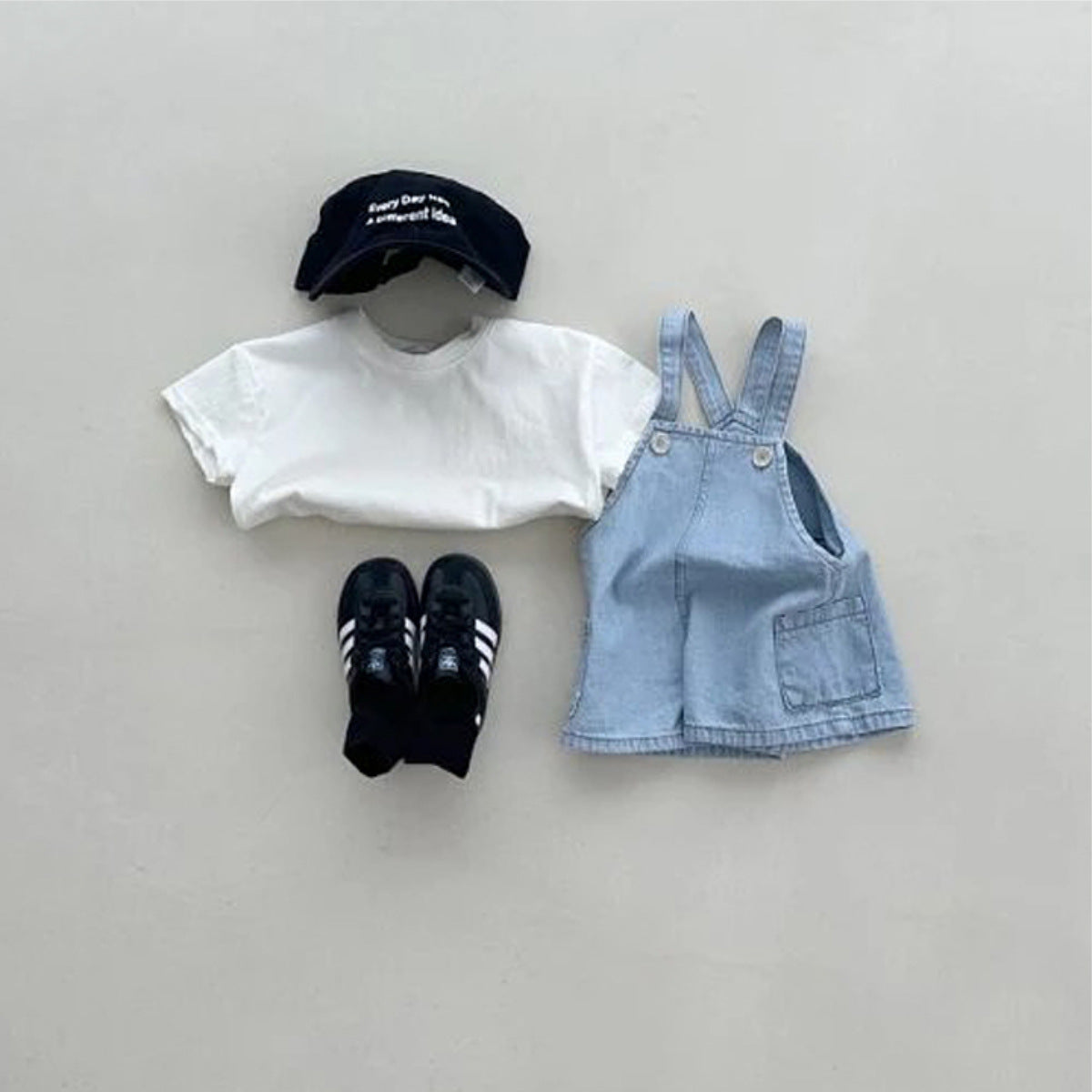 Baby Side Pocket Overalls Short Pants [mh0013877]