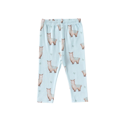 長袖肌着ロンパース/パンツ アニマル/星月プリント ボディスーツ【mh0011724】