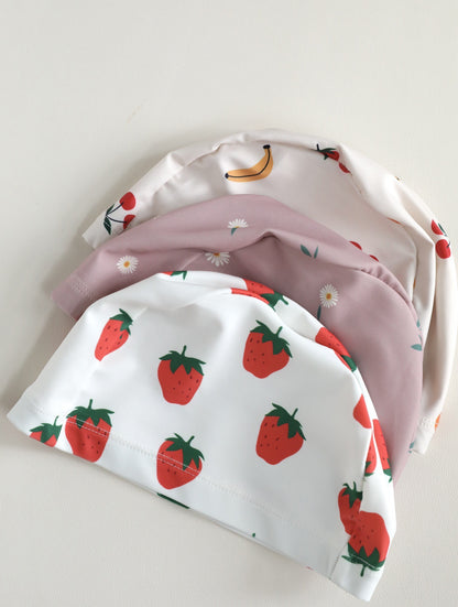 -キッズ水着 ガールズ ビキニ キャミソールトップス+フリルパンツ フルーツ/フラワープリント 3カラー スイムウェア【mh0005984】 - mamahalo shop - ベビー用水着 -  べビー服 - 子供服 - 男の子 - 女の子