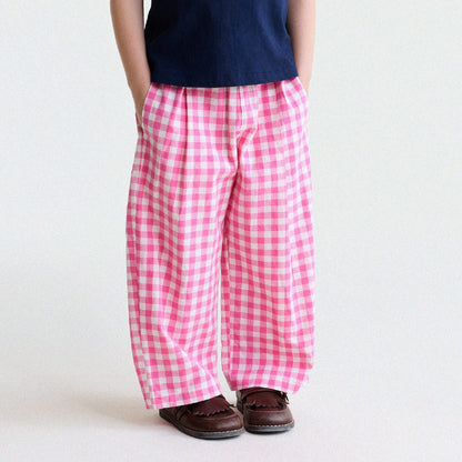 Floral Print Cotton Long Pants ドット柄 ロングパンツ【mh0013169】