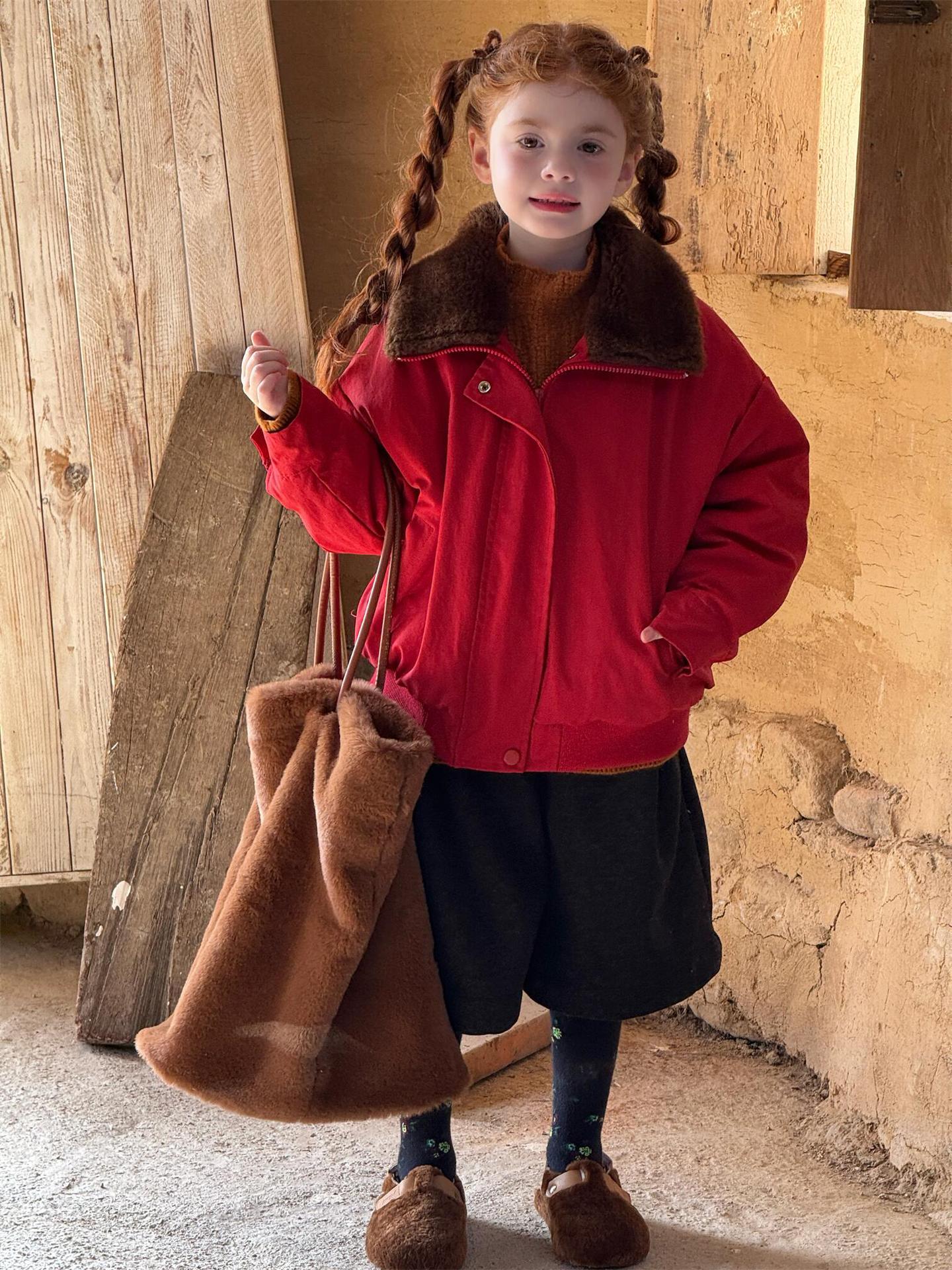 ブルゾンジャケット ボア襟 アウターコート【mh0011765】