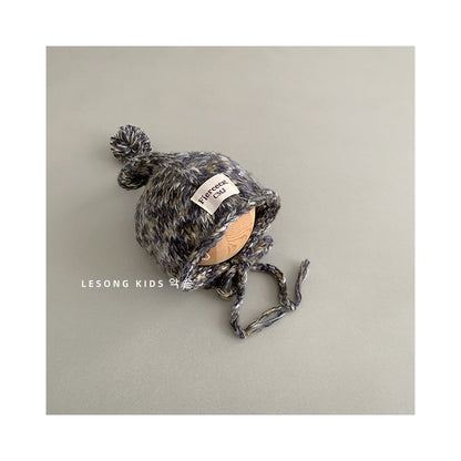 キッズ帽子 ニットキャップ カラフルネップ ロールブリム【mh0011848】