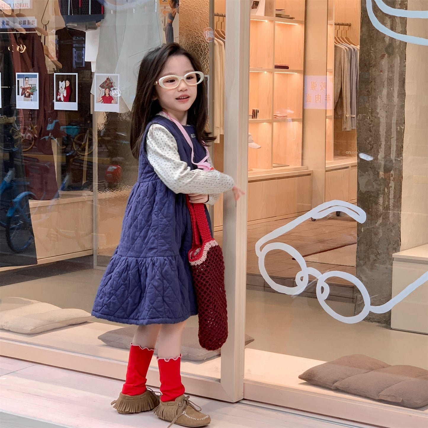 キルティングノースリーブワンピース【mh0010907】