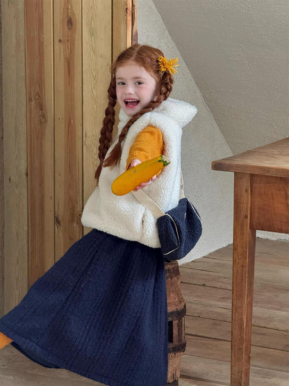 ミモレ丈スカート ウールタッチ 無地 Aライン 大人可愛い カジュアル【mh0011733】