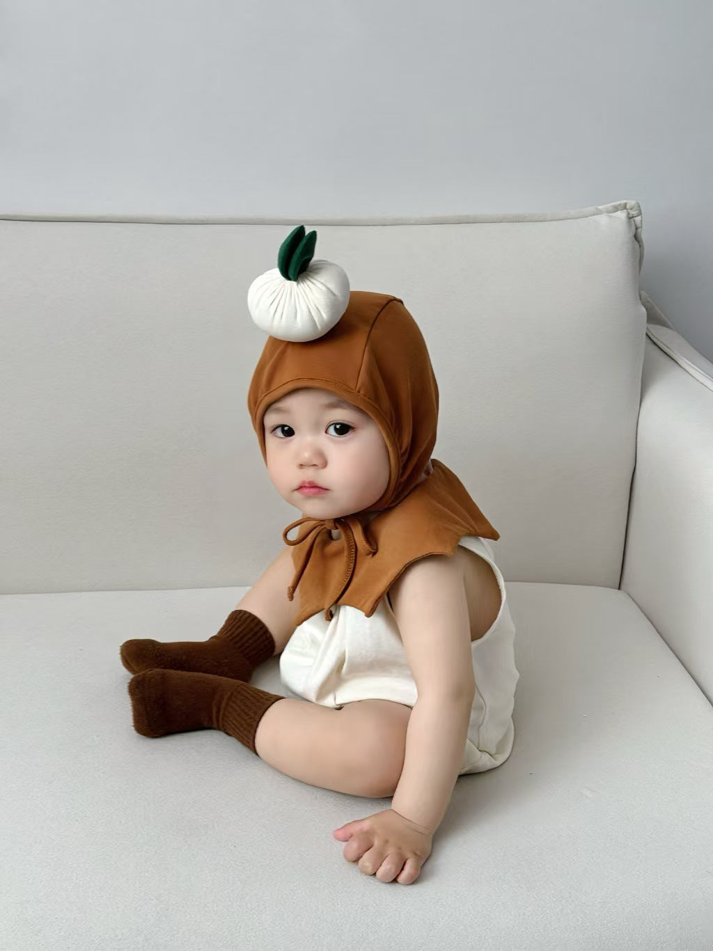 Sleeveless Onion Costume Romper コスチューム ノースリーブロンパース【mh0013366】