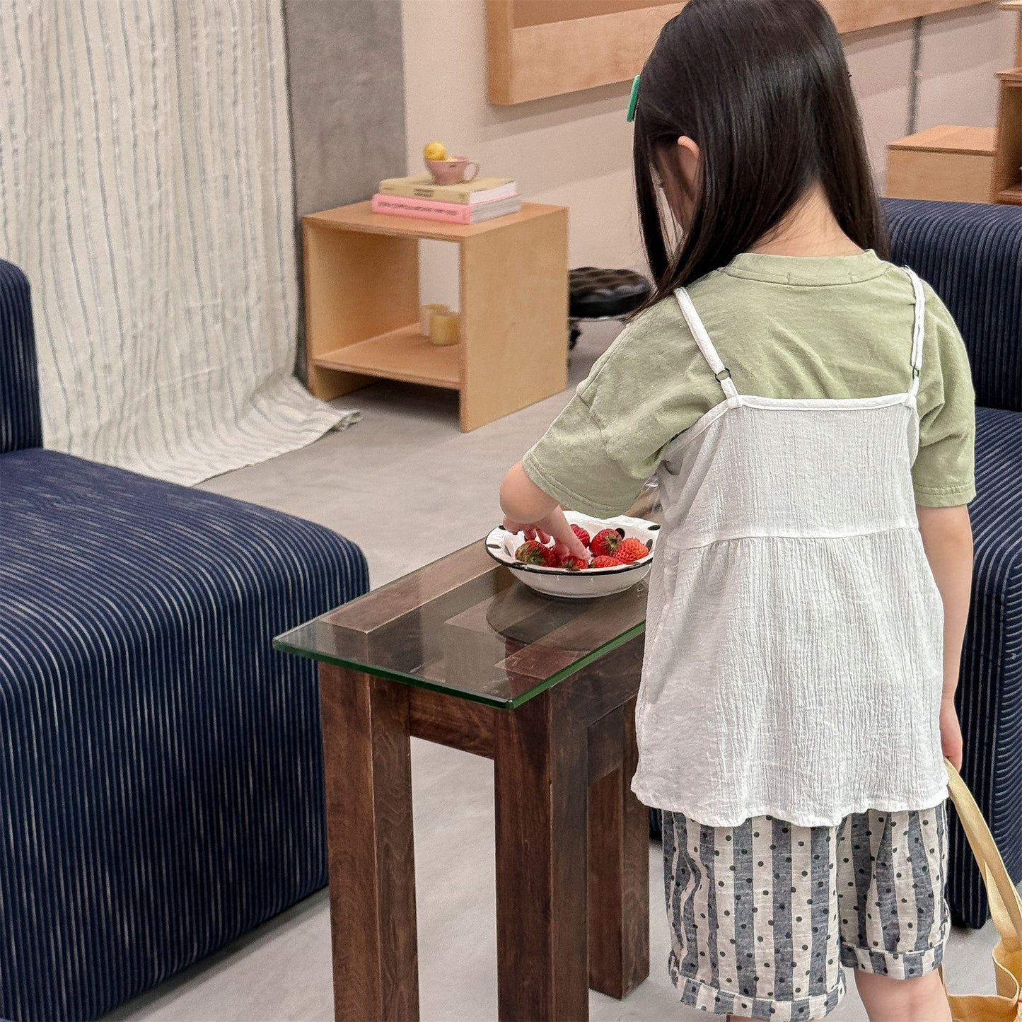 Sleeveless Adjustable Strap Cotton Camisole レタリング ノースリーブキャミソール【mh0013456】