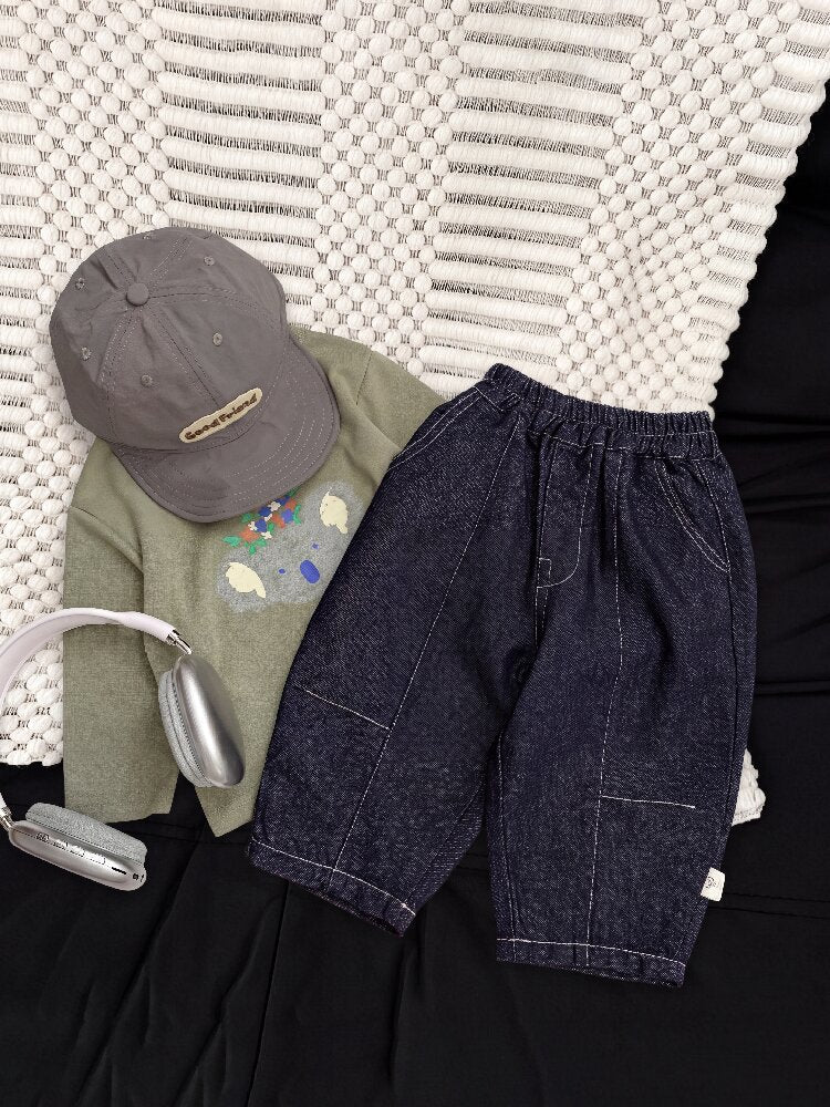 Baby Kids Loose Wide Denim Pants [mh0014009]