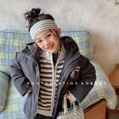 中綿ダウンジャケット パッチワーク アウター コート【mh0011900】