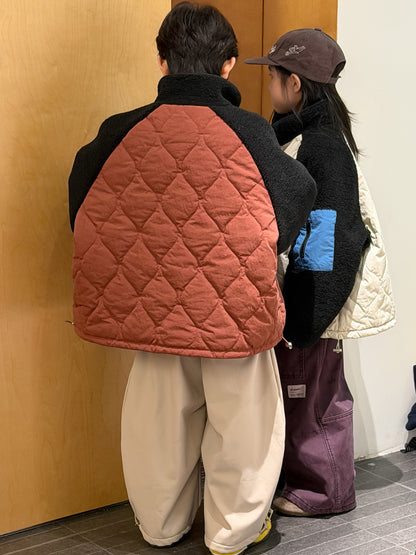 キルティングジャケット パッチワーク キルトコート【mh0011870】