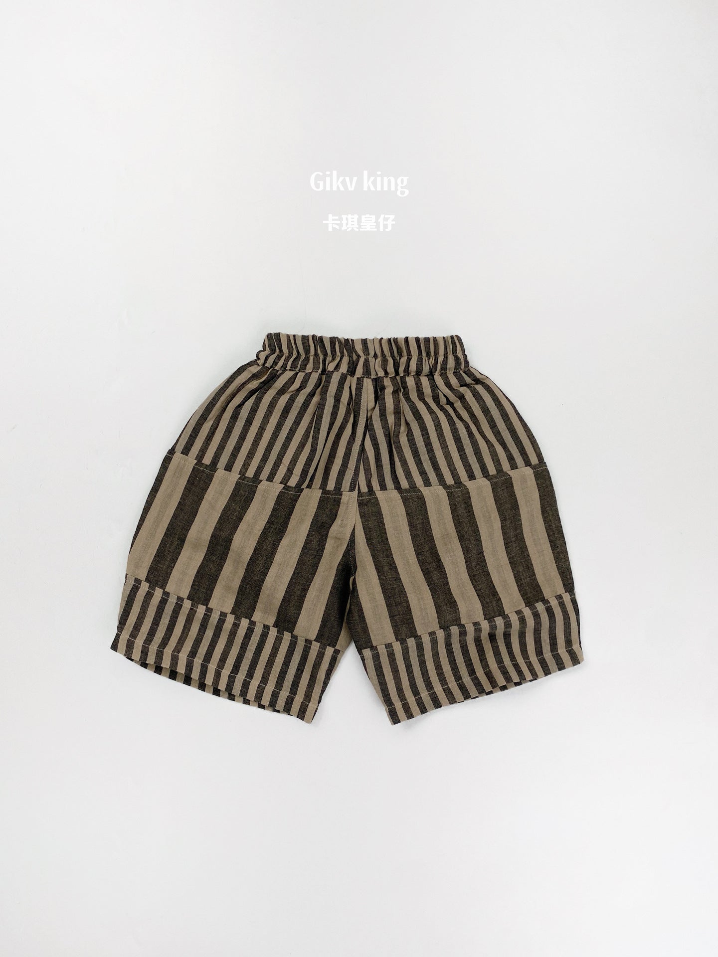 Striped Casual Cotton Shorts ストライプ ハーフパンツ【mh0013473】