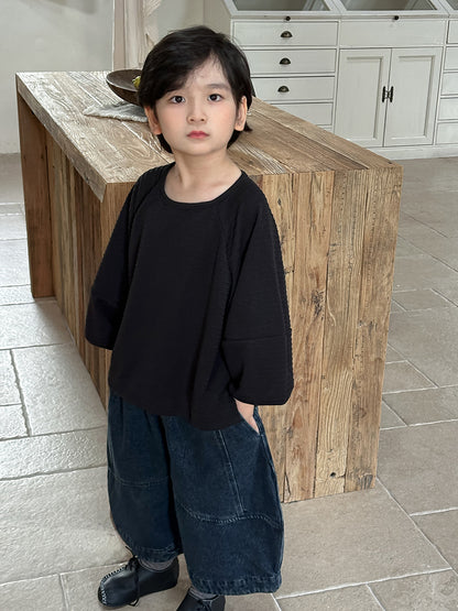 Kids' Striped Raglan Long-Sleeve T-Shirt   【mh0014785】