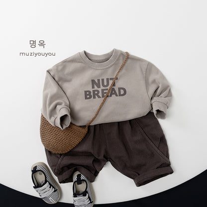 -ロゴプリントスウェットシャツ【mh0010858】 - mamahalo shop - トレーナー・フーディ -  べビー服 - 子供服 - 男の子 - 女の子