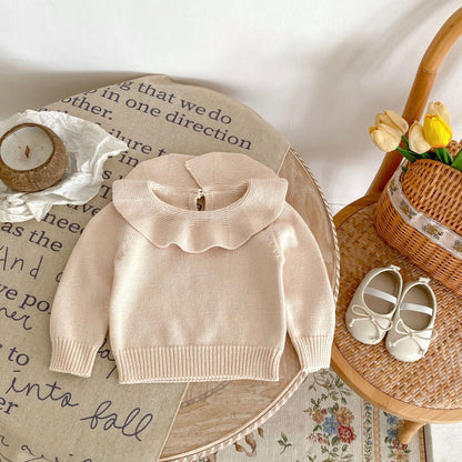 Frill Collar Knit Sweater mh0002453