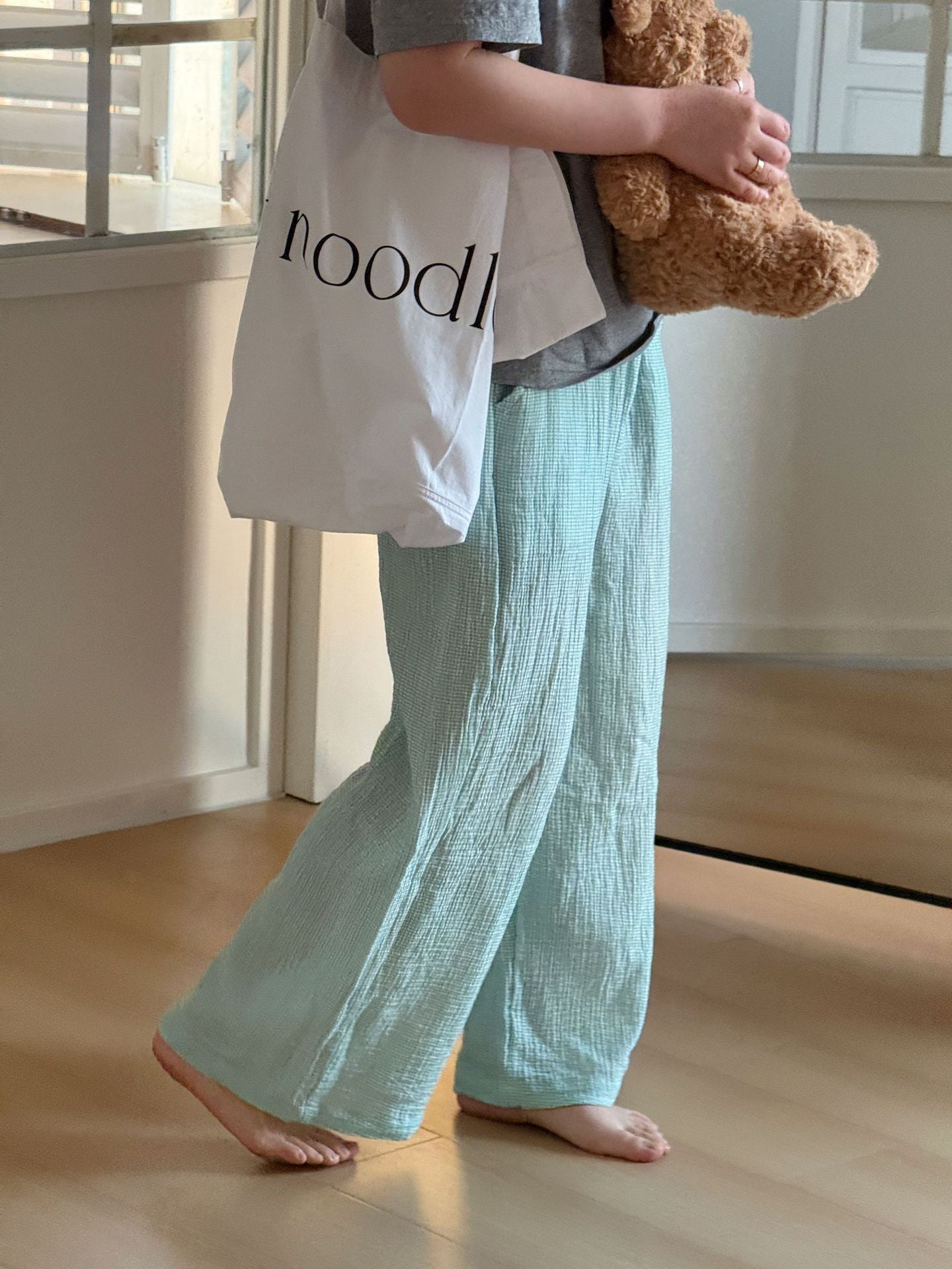 Gauze Loungewear Long Pants ドット イージー ロングパンツ【mh0013310】