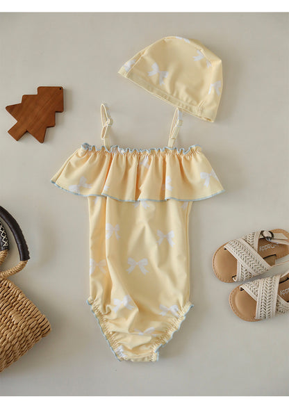 UPF50 Plus Ruffled One-piece Swimsuit ワンピース 水着【mh0012582】