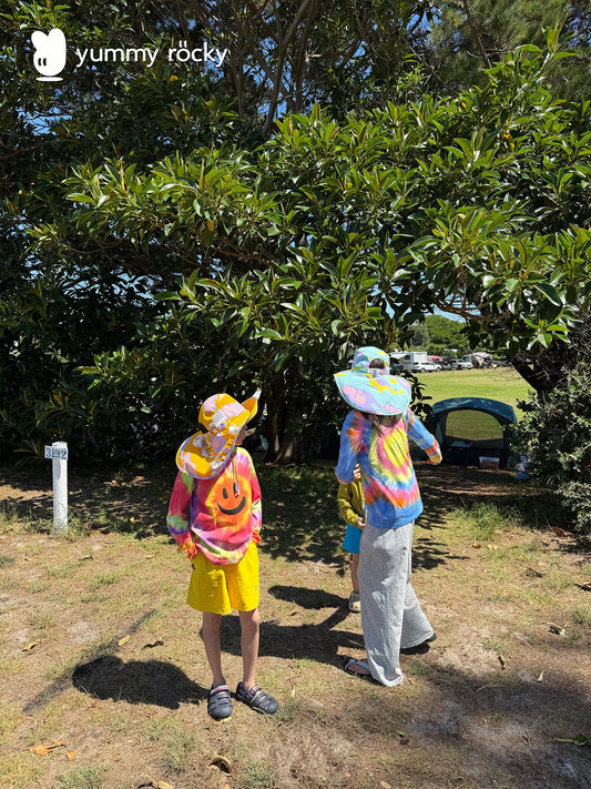 yummy&rocky | Tie Dye Smiley Cotton Long Sleeve T-Shirt [mh0020168]