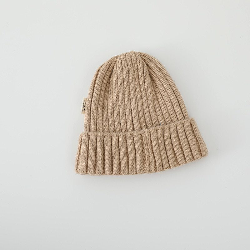 Gorro para niños, gorro de punto, gorro de punto, bordado de logotipo de letras, gorro de reloj, 5 colores