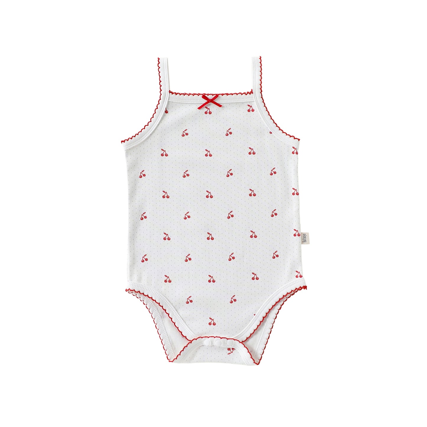 Printed Camisole Romper チェリー ストロベリー キャミソールロンパース【mh0013025】