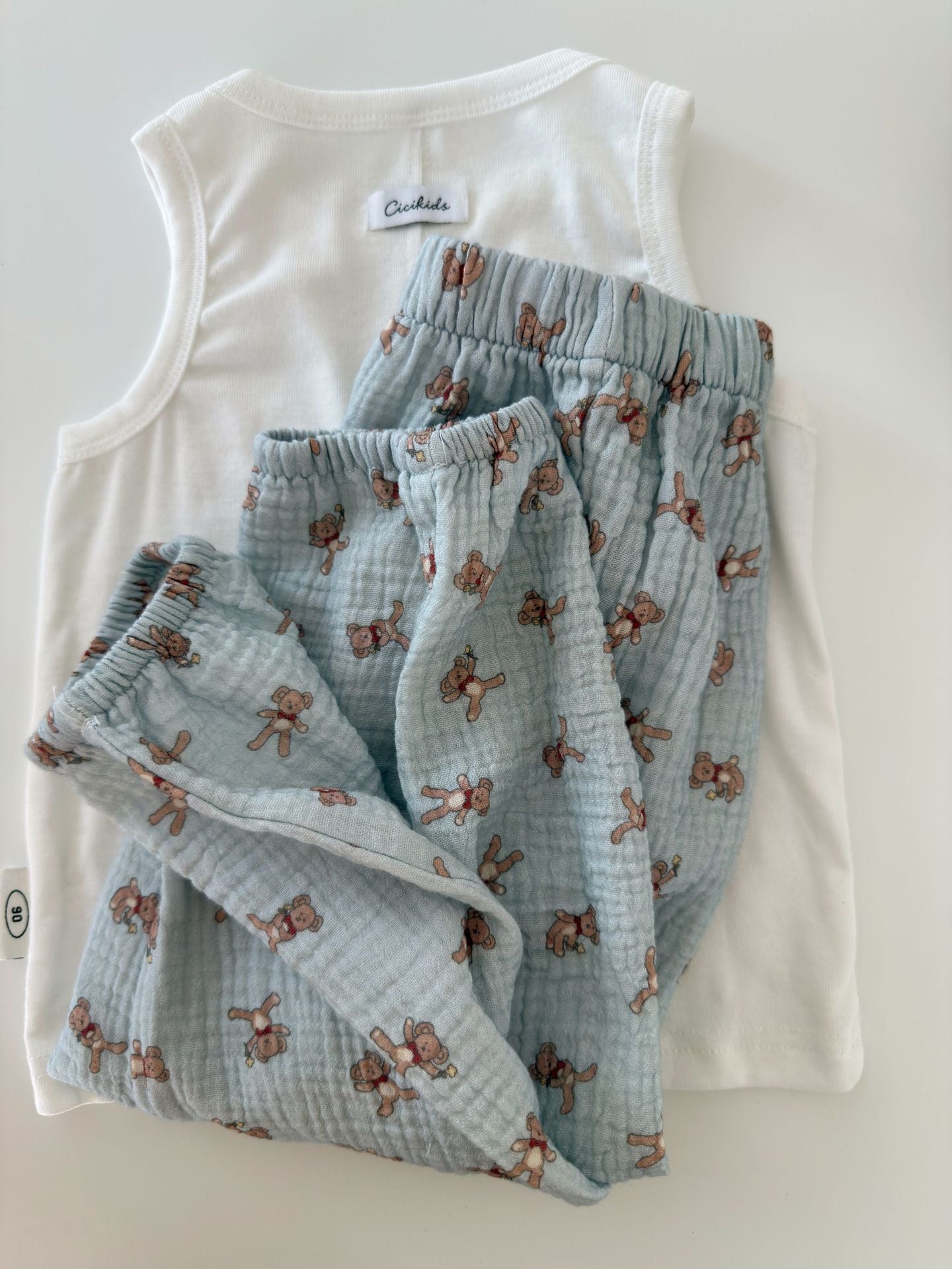 Mosquito-Repellent Double-Layer Gauze Long Pants サマー イージーパンツ【mh0013309】