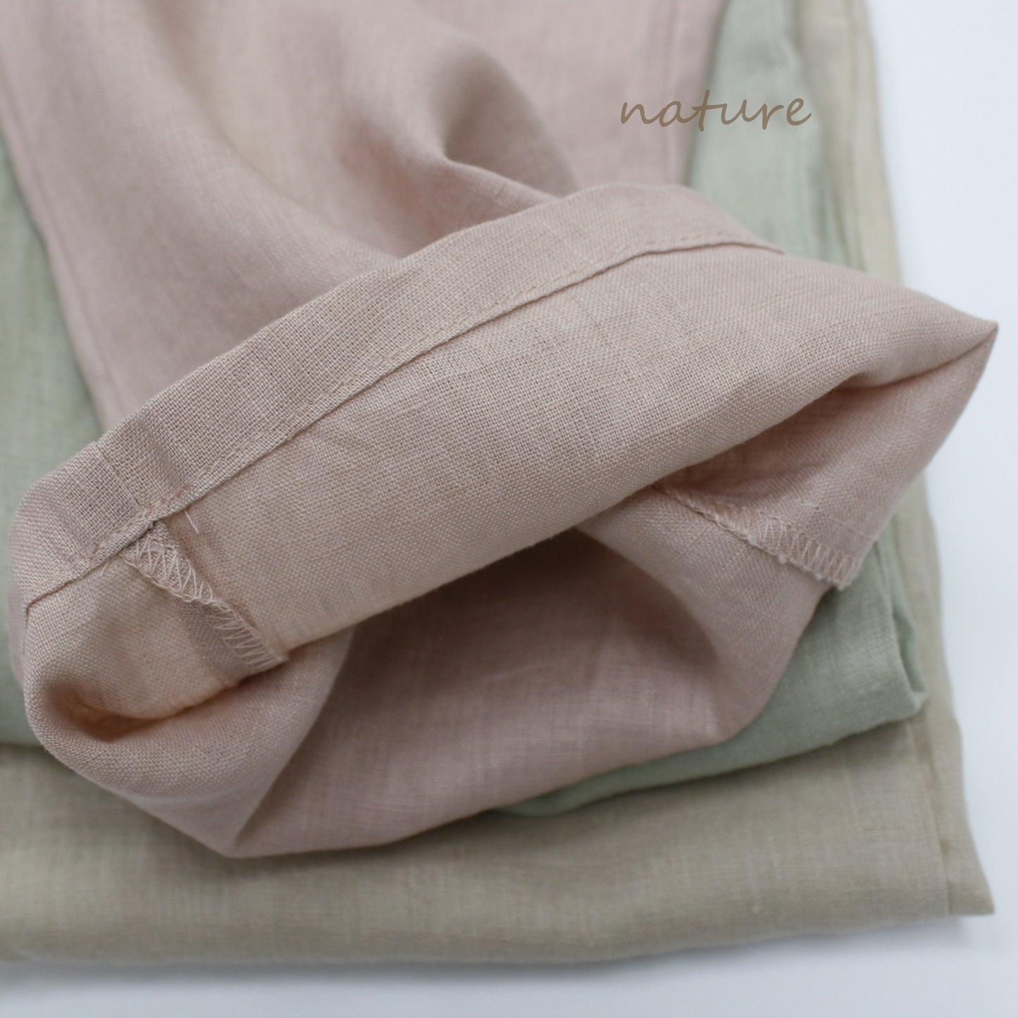 Linen Minimalist Trousers リネン ロングパンツ【mh0013629】