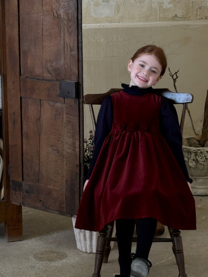 ノースリーブワンピース ローズモチーフ フレンチスタイルドレス【mh0011893】