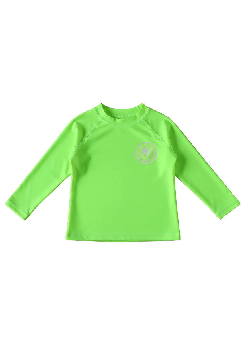 Traje de baño de manga larga fluorescente UPF50 Plus Traje de baño de manga larga [mh0012591]
