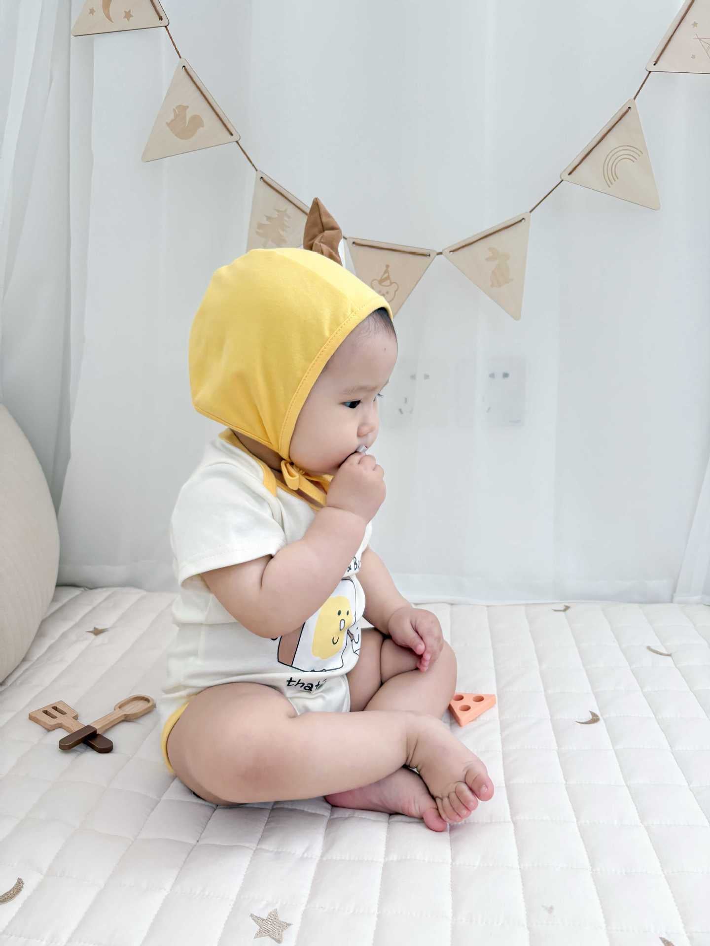 Toasty Bread Removable Hood Jumpsuit トースト 半袖ロンパース コスチューム【mh0013363】