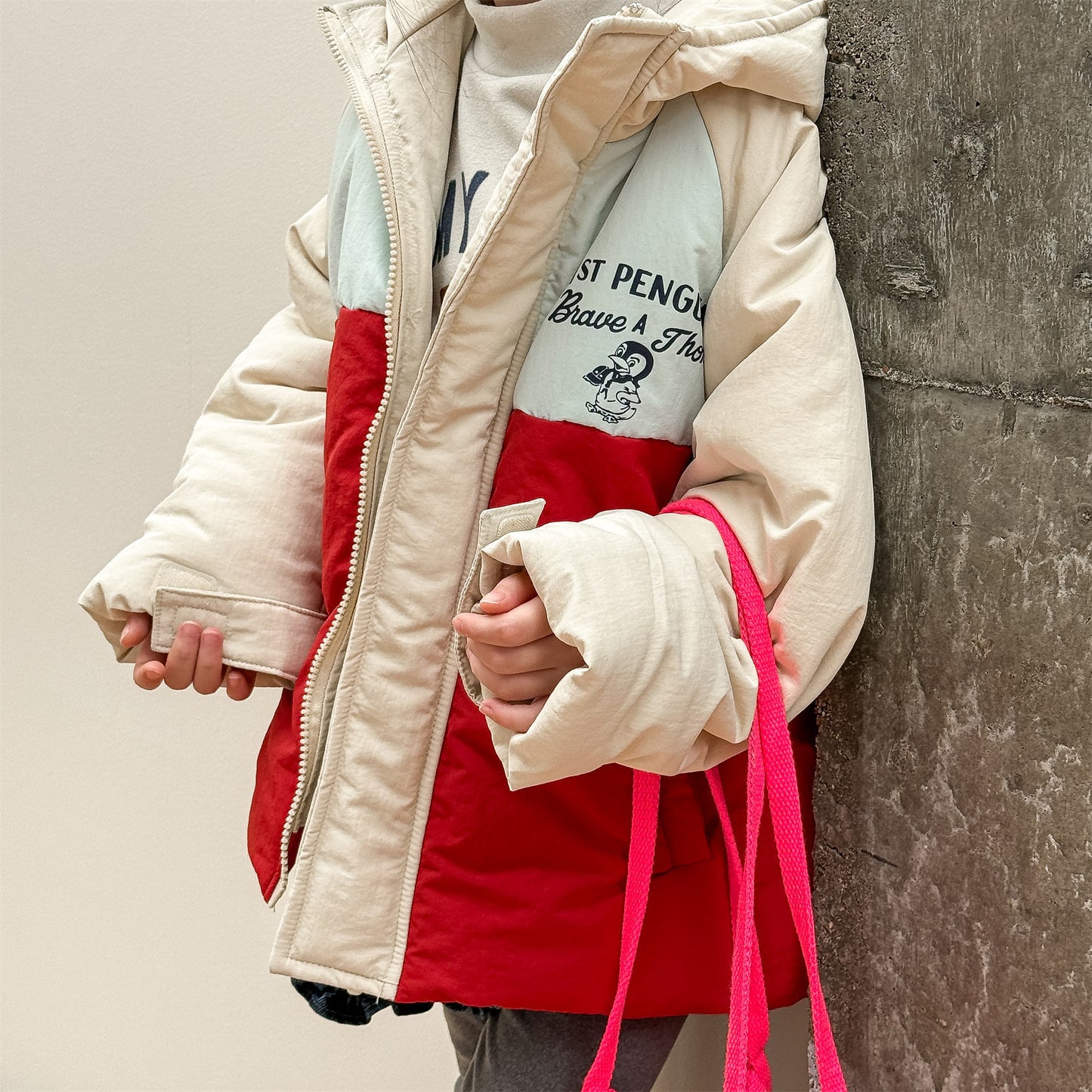 中綿ダウンジャケット パッチワーク アウター コート【mh0011900】