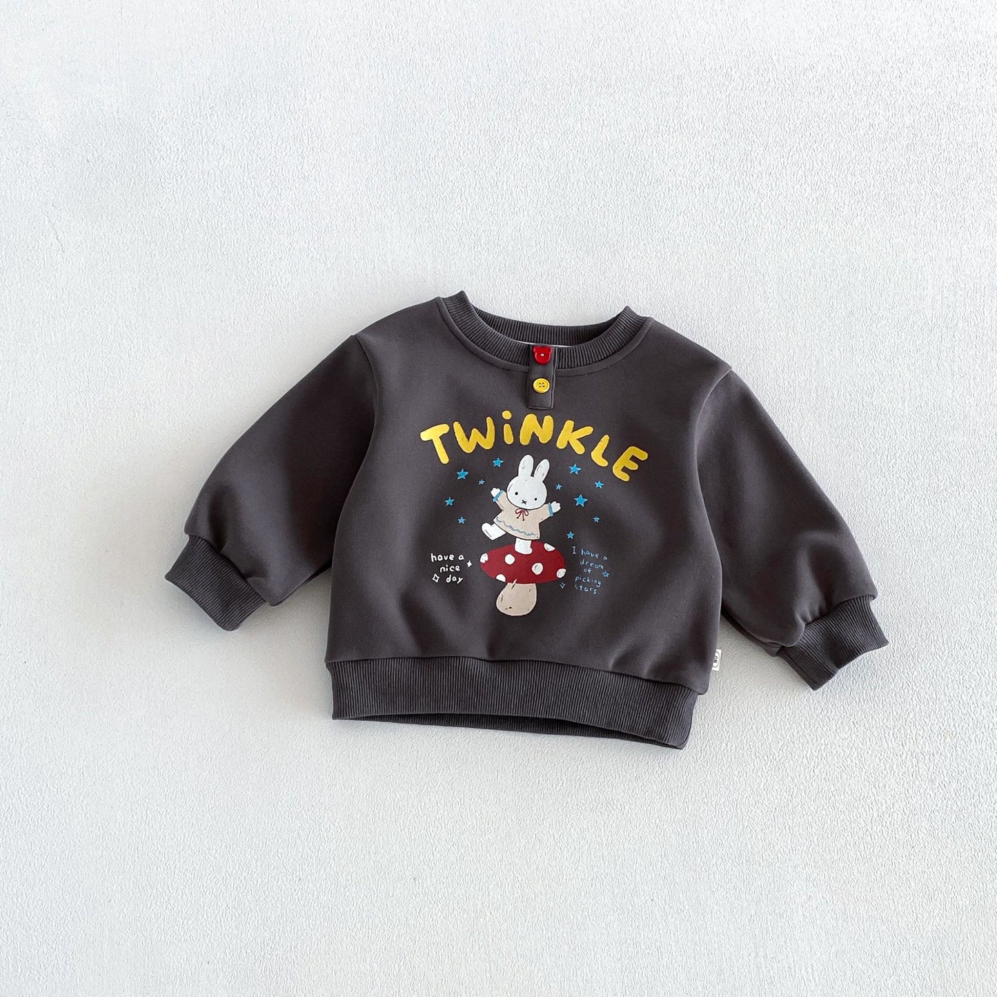 Sudadera de manga larga con estampado de personajes infantiles 【mh0014030】
