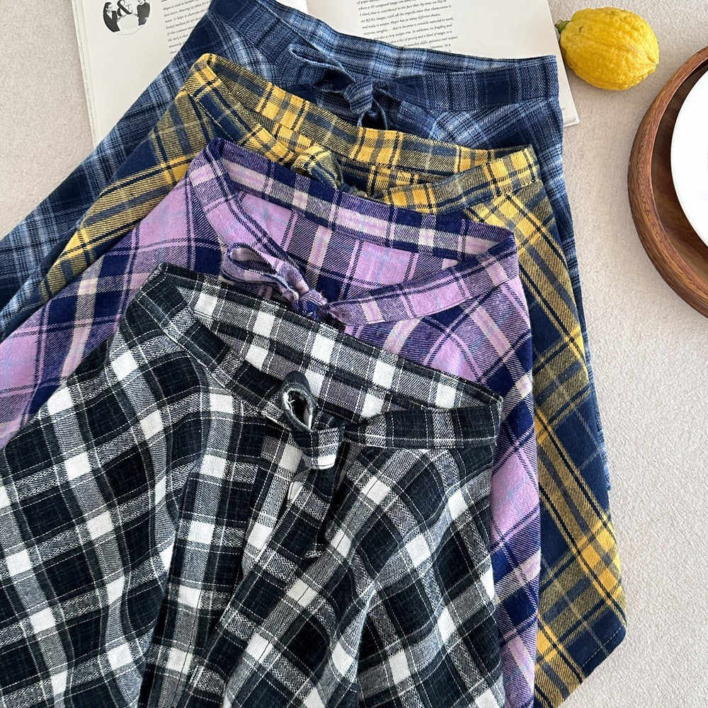 -チェックエプロンスタイル巻きスカート【mh0010769】 - mamahalo shop - スカート -  べビー服 - 子供服 - 男の子 - 女の子