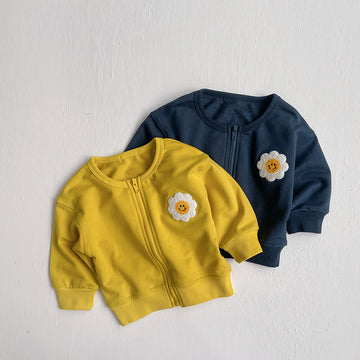 Sunflower Embroidered Jacket フラワー 刺繍 カーディガン【mh0012668】