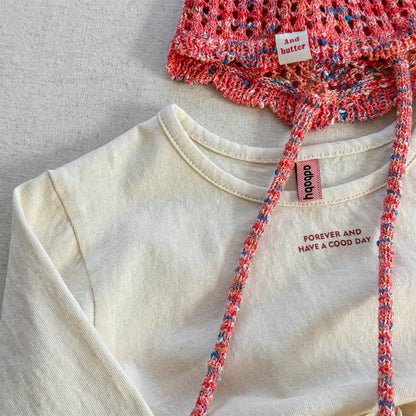 -フリル裾リブ長袖Tシャツチュニックカットソー【mh0010803】 - mamahalo shop - 長袖Tシャツ -  べビー服 - 子供服 - 男の子 - 女の子