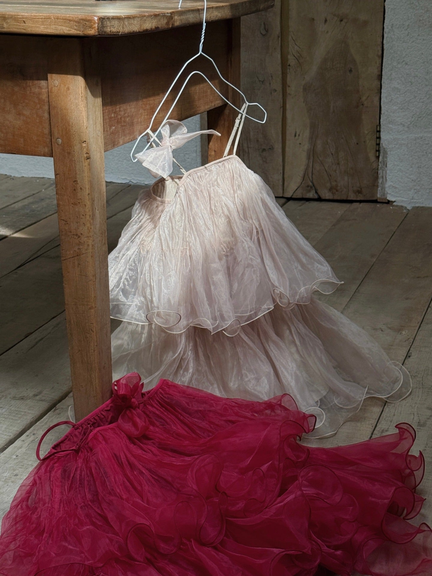 Spaghetti Strap Tulle Princess Dress チュール キャミソールワンピース【mh0013411】