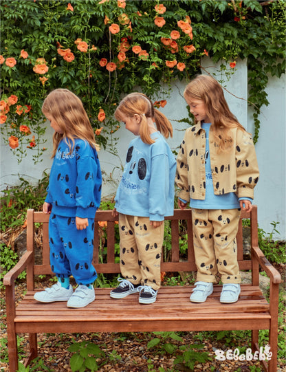 -ドッグ柄ジャケット/犬プリントスウェット/いぬ柄パンツ【mh0010984】 - mamahalo shop - 長袖セットアップ -  べビー服 - 子供服 - 男の子 - 女の子