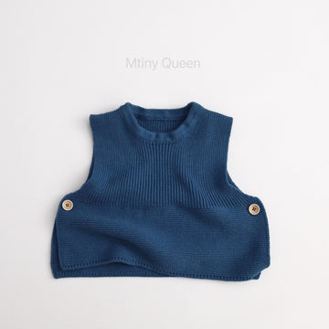 Side Button Cotton Knit Vest サイドボタン ニット ベスト【mh0012507】