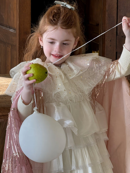 Princess Robe, Sequined Tulle Cape, Princess Style [mh0011896]