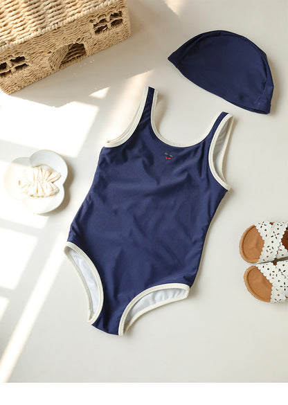 UPF50 Plus Cherry Piping One-piece チェリー パイピング 水着【mh0012603】